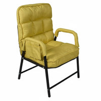 Ergonomic Design Padded Folding Recliner Stable Frame Lounge Chair High Back Support Indoor Furniture Easy Assembly for Students, Office Workers, Balcony, Living Room, Bedroom, Reading Nook