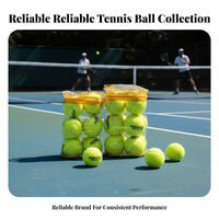 12 Pieces Multi-Color Training Tennis Balls Long-Lasting Practice Tennis Balls Long-Lasting Rebound for Beginners, Students, Outdoor Play