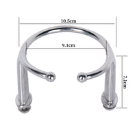 Surface Mount Cup Holder Metal Drinkware Accessory Rounded Ends
