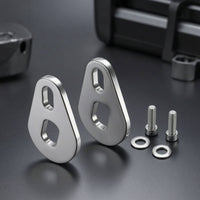 2 Pieces Electric Bicycle Force Arm Stainless Steel Force Arm with Screw and Washer Cycle Part M14 Hardware Two-Hole
