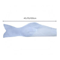 Carp-Shaped Wind Sock DIY Blank Windsock Carp Windsock Paintable Craft Decor White for Children