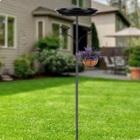 Metal Bird Feeder Stand Decorative Outdoor Bird Feeder Stand Allcomplete Set Kit