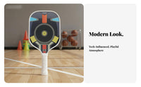 Kids Pickleball Paddle Long-Lasting Cartoon Pickleball Racket Childrens Paddle Racket Fun Design Anti-Collision Perimeter Guard