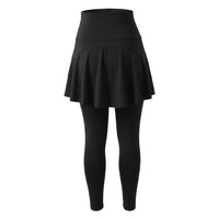 Butt Lifting Leggings with High Waist Control and Fleece Lining, Skirted for Running and Gym Workouts, Slimming Pants