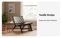 Saddle Leather Armchair Nordic Design Lounge Chair artistic design Household Furniture for Apartment Dwellers, Readers, Bedroom, Balcony, perusing corner