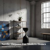 Ornament Riser Nordic Design Hourglass-Shaped Planter Sculptural Form
