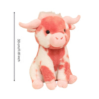 Sitting Cow Stuffed Gift Idea Cow Toy Materials Calf Stuffed Animal for Rest Time