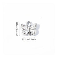 Butterfly Charm Versatile Use Small Butterfly Pendant Resistant Alloy Jewelry Charms for DIY Enthusiasts, Crafters