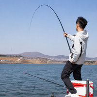 Beginner Backpacking Fishing Rod, Carbon Fiber Telescopic Stream Rod, Ultralight Portable for Hiking, 38cm Retracted