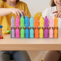 Boosts Brain Skills Color Memory Bottle Toy Child-Friendly Children's Beverage Bottle Game for Toddlers