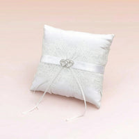 Wedding Band Pillow White Band Bearer Pillow Soft for Engagement Party