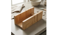 Open-Channel Wooden Soap Cutting Table Raised Side Walls Soap Slicing Board Slotted Household Tool Unfinished