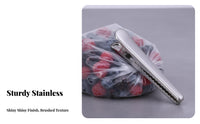Stainless Steel Close Ing Clamp Multi-Functional Stainless Steel Bag Clamp Metal Food Bag Clamp Air Tight Close Multipurpose
