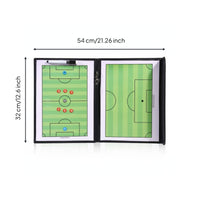 Foldable Design Soccer Board Portable Soccer Coaching Board Complete Set for Coaches, Team Captains, Game Day, Sideline