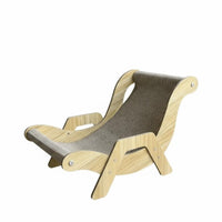 2-in-1 Design Cat Scratcher Lounge Chair Wear-Resistant Sisal Cat Scratching Lounger Low-Shedding Pet Furniture Long-Lasting for Cats, Indoor