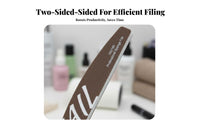 Nail File Washable Nail Shapes, Smooths, and Shines Fingernail Shaping Tool for DIY Manicure Enthusiasts, Beginners, Home, Travel