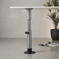 Telescoping Table Leg Sturdy Height Adjustable Table Leg Heavy Duty Furniture Hardware Removable for Boat Builders, Motorhome, Recreational Vehicle Van, Marine