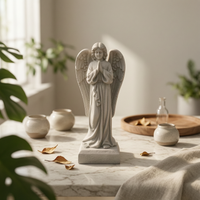Praying Angel Statue Serene Angel Garden Statue Elegant for Gardeners