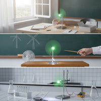 Educational Wind Generator with LED DIY Wind Turbine with Propeller Compact DC Motor Generator Renewable for Students