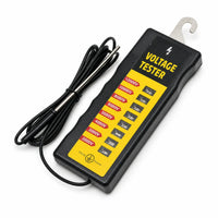 12000 V Electric Fence Voltage Tester Indicator Indication Panels Electric Fence Tester Attached Cable Testing Tool Hanging Hook