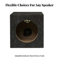 space-efficient Size Empty Square speaker enclosure Space-Saving Car Audio Accessory adaptable Design Subwoofer Cabinet Easy Installation for DIYers, Vehicle, pickup, Workshop, Garage