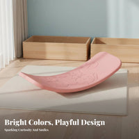 Kids Balance Board Develops Central Strength Children's Wobble Board Indoor Play Equipment Versatile for Kindergarten