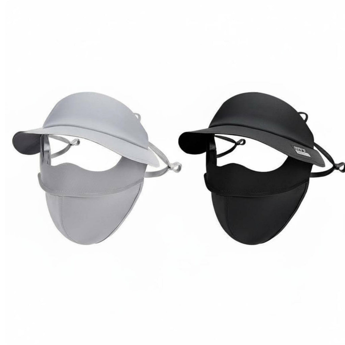 Ice Silk Material Protection Facekini UPF 50+ Full Face Sun Cover Windproof Brim for Cycling