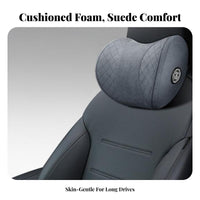 Car Headrest Neck Pillow Multi-Season Comfort Car Headrest Pillow Breathable Cover Memory Foam Neck Rest for Commuters, Daily Commute, Road Trips