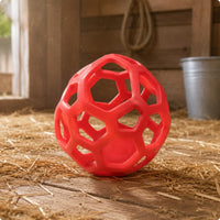 Hollow Design Horse Hay Feeder Ball Interactive Hanging Hay Feeder Ball Foraging Support Hanging Feeding Toy Stress Relief for Horses, Sheep, Farm, Pasture