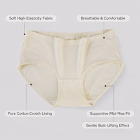 Underwear Women Multipack Knickers with Lift Effect for Everyday Wear, Breathable for Plus Size Ladies
