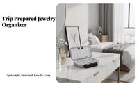 Anti-Oxidation Compartmentalized Jewelry Case Large Capacity Multi-Compartment Organizer Adjustable Compartments retrieveory Container Keeps Items Organized for on-the-goers, Crafters, bureau Top, Bedroom, Drawer, Closet