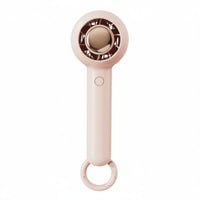 Lightweight Bladeless Handheld Fan Self-Standing Bladeless Portable Fan Multi-Speed Control Built-in Hanging Clip for Office Workers, Commuters, Students, Desktop, Outdoor, Camping, Travel