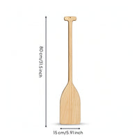 Decorative Wooden Paddle Rustic Paddle with T-Handle Varnished Oar Sturdy for DIYers, Wall Decor