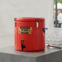 Stainless Steel Thermal Barrel Portable Hot and Cold Thermal Container Insulated Beverage Dispenser Sturdy Construction