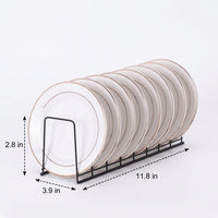 Stainless Steel Dish Rack and Draining Rack featuring Plate Holder, Single Tier Bowl Rack with Slicing Board Holder, Kitchen Space Saving Tool