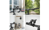 Sleek Handlebar Bell Compact Bell with Clamp Audible Universal for Commuters, Commuting
