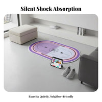 Noise Reducing Jump Rope Mat Protects Floors Skipping Rope Mat Multi-Purpose Long-Lasting for Indoor, Apartment Living