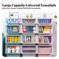 Front-Opening Stackable Box adaptable Storage container casters for Mobility