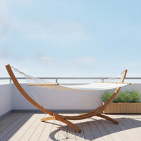 Hammock Bed with Stand Curved Curved Hammock with Stand Weather-Resistant Lounge Chair for Adults, Garden, Poolside, Backyard