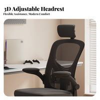 Long-Session Comfort Ergonomic High-Back Computer Chair Adjustable Support High-Back Ergonomic Swivel Chair Reclining Function Task Seating Effortless Rolling Casters for Telecommuting Workers, Gamers, Students, Study Room