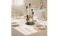 5-Arm Candelabra Sleek Five-Arm Candelabra Taper Candle Holder Stable Candlestick Holder Stand Sturdy for Event Planners