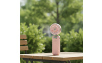 Rechargeable 5-Speed Spray Fan Cordless Handheld Misting Fan Compact Mini for Travelers