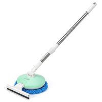 Window Cleaner Electric Mop for Car Cleaning and Car Wash, Waterproof Stainless Steel Extension Pole, Rotating Cleaning Mop, Retractable Handle