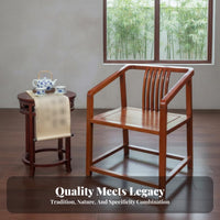 sturdy Wood Construction Chinese official's Hat Chair timeless Oriental Design Wooden Armchair Hand-Carved intricacies Traditional Seat High-Gloss Finish for Furniture Collectors, Cultural admirers, Homeowners, Tea Room, Reception Hall