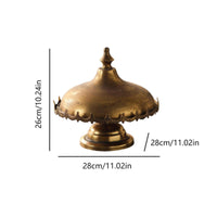 Decorative Metal Tray Ornamentally Shaped Decor Piece Styling