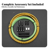 Bamboo Joint Derailleur Housing Kit Fluid Function Fishbone Brake Wire Housing Bike Brake and Gear Changer Wire Kit Long-Lasting