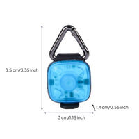 Portable Pet Collar Light with Carabiner Clip Compact Attach-on Pet Collar Light Lightweight Pendant Bright for Dogs