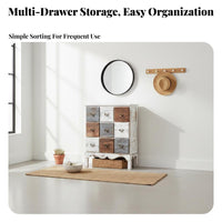 Vintage Look 3-Drawer Dresser Stylish Accent Piece Multi-Drawer Apothecary Chest Space-Saving Nightstand Versatile Use for Decor Enthusiasts, Homeowners, Renters, Bedroom, Living Room, Hallway, Entryway