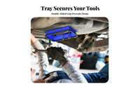 Large Capacity Foldable Attractive Parts Tray Easy to Clean Attractive Parts Tray Non-Scratch for DIY Enthusiasts, Auto Repair, Workshop