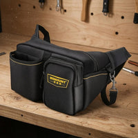 Zippered Pocket Tool Waist Bag Multiple Compartments Electrician Tool Bag Long-Lasting for Electricians
